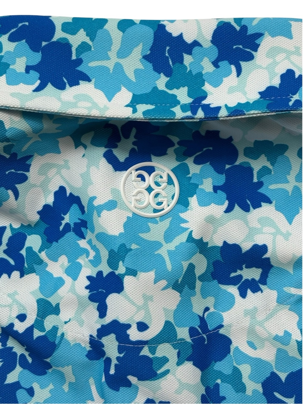 NWT G/FORE Camo Floral Tech Piqué Golf Polo Blue S - Picture 8 of 15